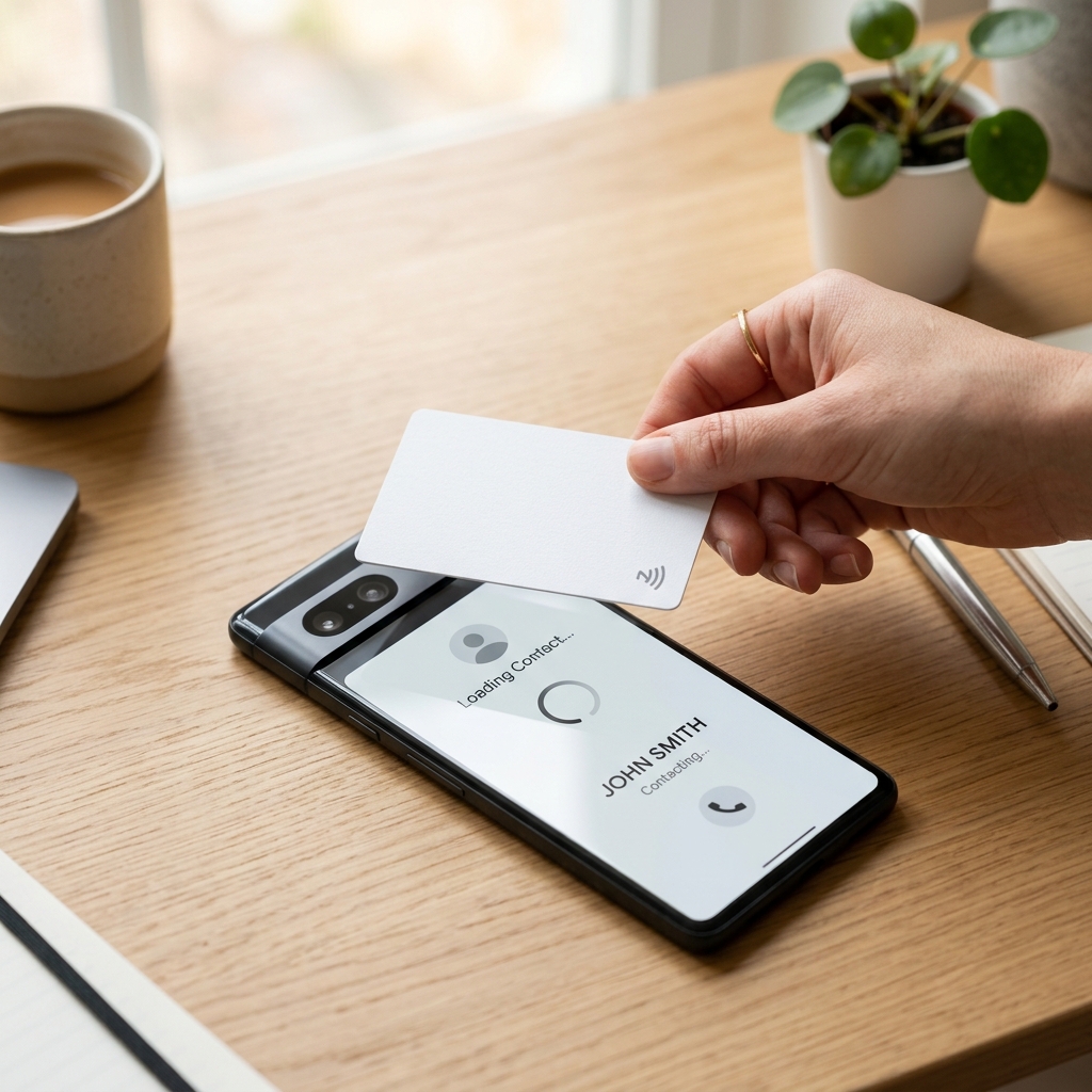 NFC card tap on phone