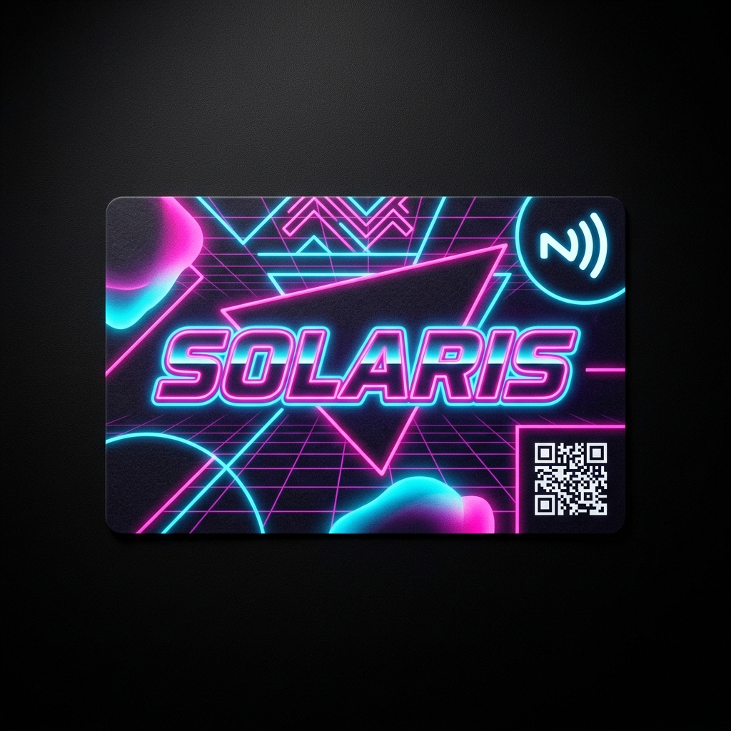 Dark Modern NFC business card
